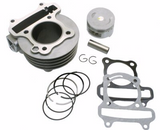 Cylinder Kit - Universal Parts QMB139 50mm Big Bore Cylinder Kit Upgrade to 83cc for TAO TAO ZUMMER 50 > Part #151GRS258