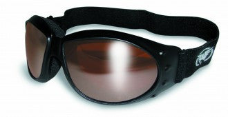 Riding Glasses - Eliminator Style Riding Glasses with Driving Mirror Lenses > Part #GL-ELIM-DRIVE