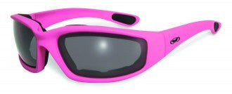 Riding Glasses - Fight Back 1 CF SM Style Riding Glasses with Pink Frame > Part #GL-FIGHT-1-PINK