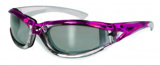 Riding Glasses - FlashPoint CF FM Style Riding Glasses with Pink Frames > Part #GL-FP-CF-FM-PINK