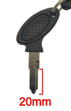 Keys - Scooter Key Key Blank - 35mm Blade for PEACE SPORTS 50 > Part #260GRS55